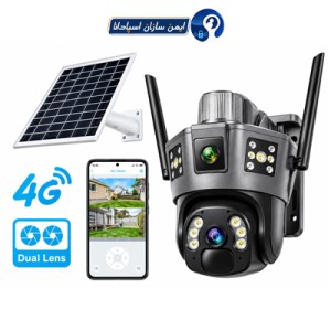 دوربین چرخشی خورشیدی سیمکارتی دو لنز مدل TD35