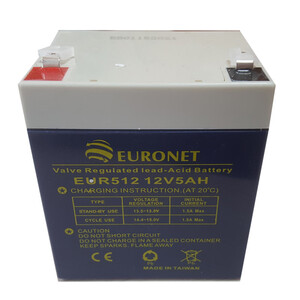 باتری یو پی اس 12 ولت 5 آمپر ساعت یورونت مدل EUR512