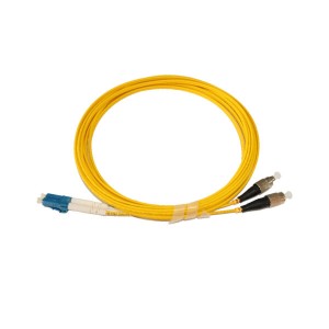 پچکورد فیبر نوری LC-FC/UPC/SM/DX/2MM/15M