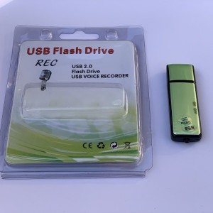 رکوردر ضبط صدا طرح فلش مدل آبی- طوسی USBFLASH DRIVE