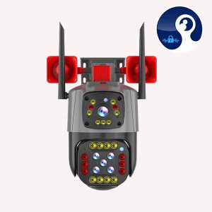 دوربین سیمکارتی دو لنزه آژیر دار v380 pro