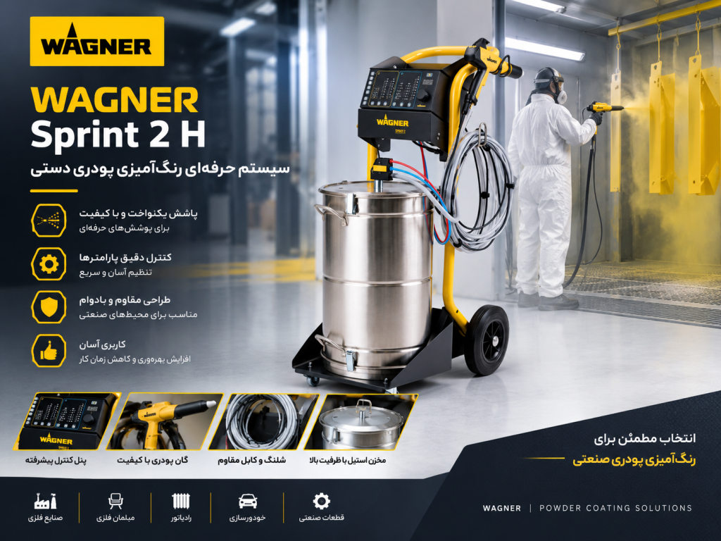 WAGNER Sprint 2 H چیست؟ بررسی سیستم رنگ پودری دستی واگنر
