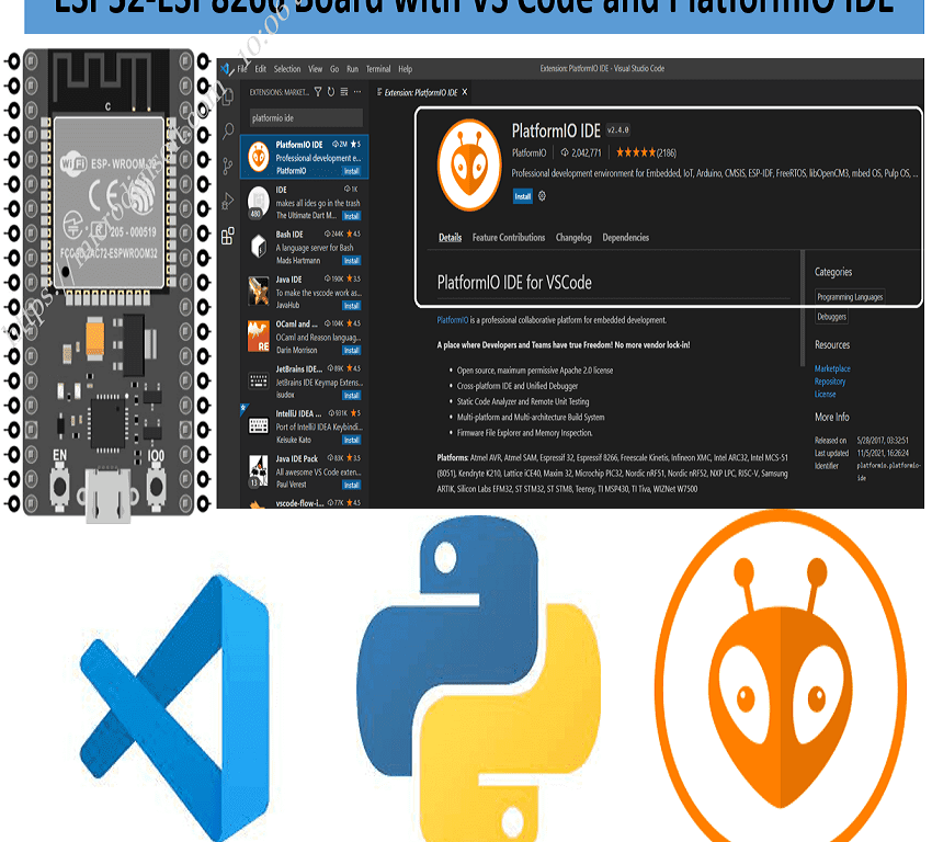 آموزش استفاده از VS Code و پلتفرم IO (PlatformIO) برای توسعه ESP