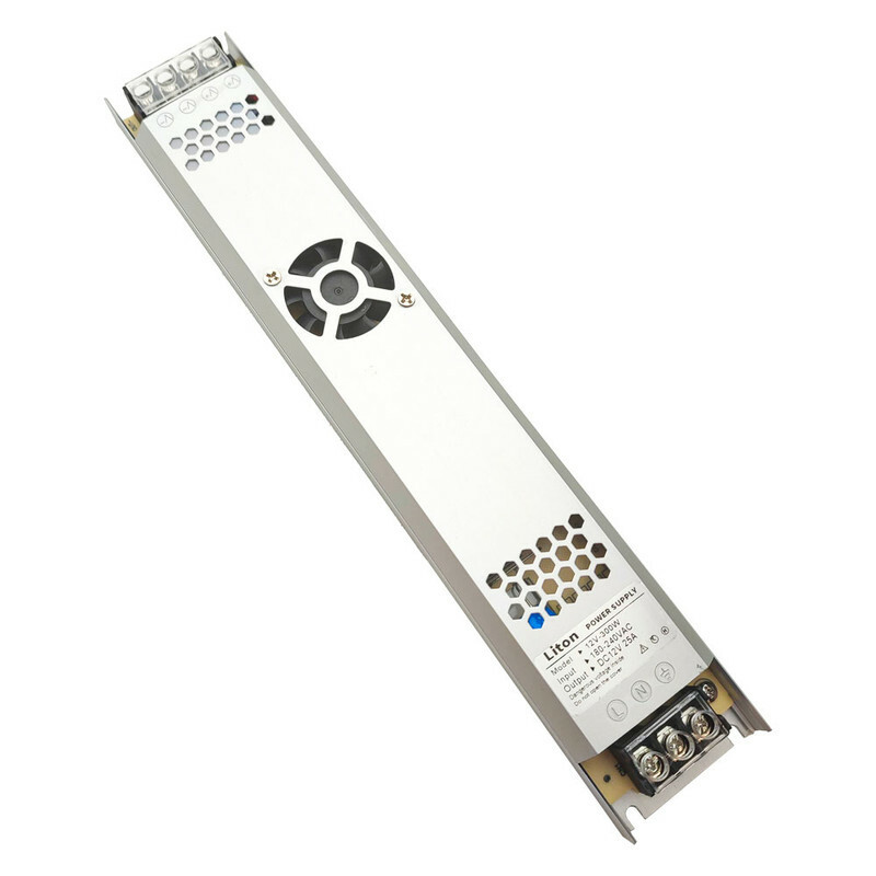منبع تغذیه سوئیچینگ اسلیم 12 ولت 25 آمپر لیتون مدل 12V-300W