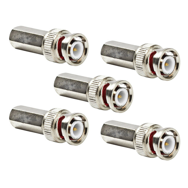 مبدل فیش AV به BNC مدل Straight.Cable.Mount بسته 5 عددی