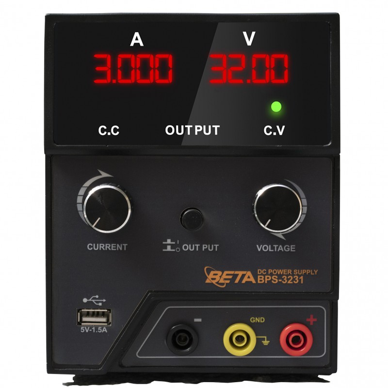 منبع تغذیه خطی متغیر 0 تا 32 ولت 3A با نمایشگر دیجیتال 4 رقمی