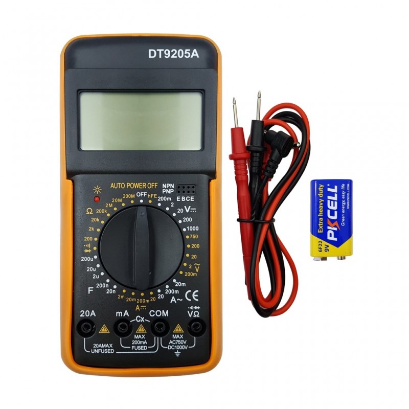 مولتی متر دیجیتال مدل DT-9205a