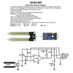 ماژول سنسور رطوبت سنج خاک مدل AHN-72