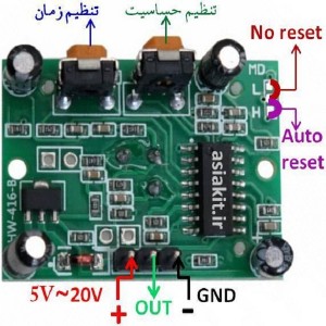 ماژول PIR مدل HC-SR501