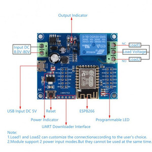 ماژول رله wifi مدل ESP-12F