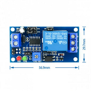 ماژول رله 12 ولت  تایمر دار مدل KU-12VT