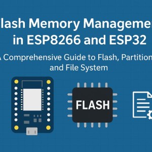مدیریت حافظه فلش در ESP8266 و ESP32 | راهنمای جامع Flash، پارتیشن‌بندی و File System (مطلب)