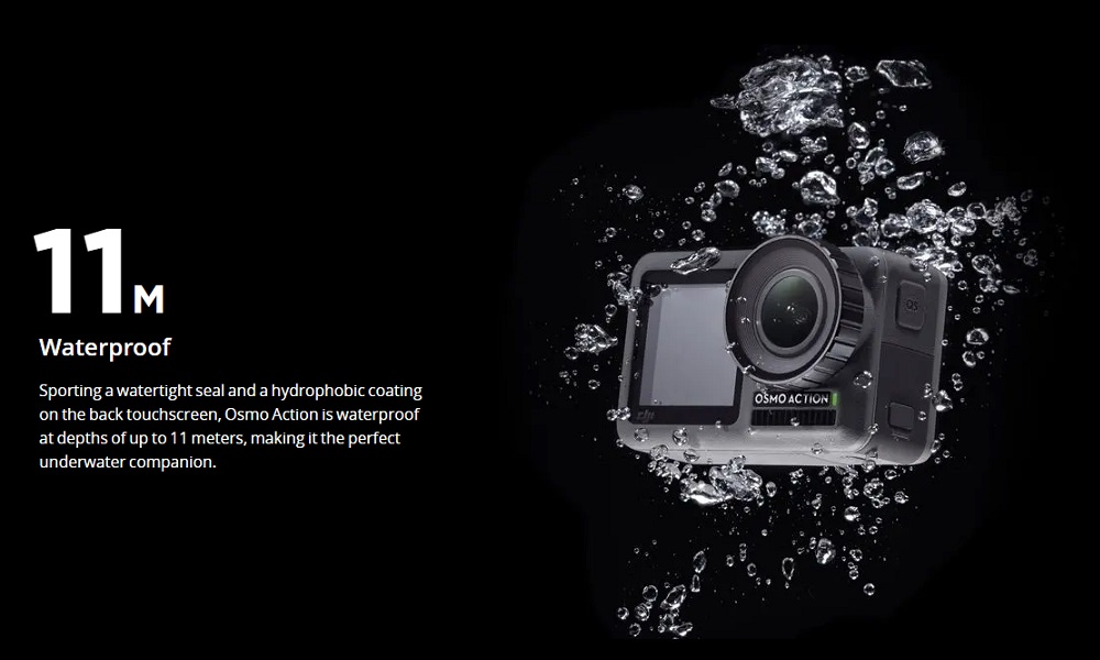 dji osmo action 11m waterproof