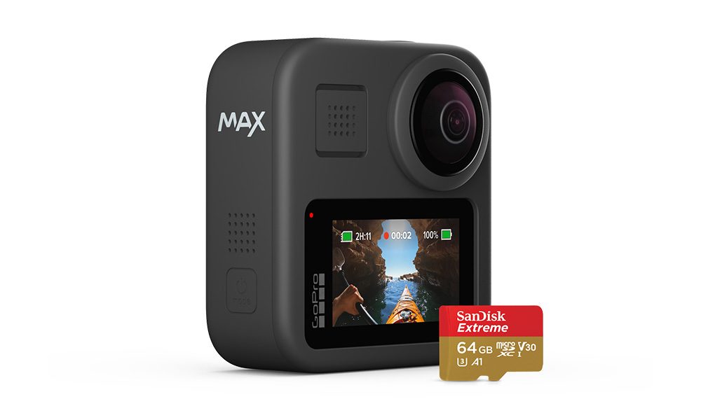 Gopro Max 360 با قابلیت تصویربرداری سه بعدی