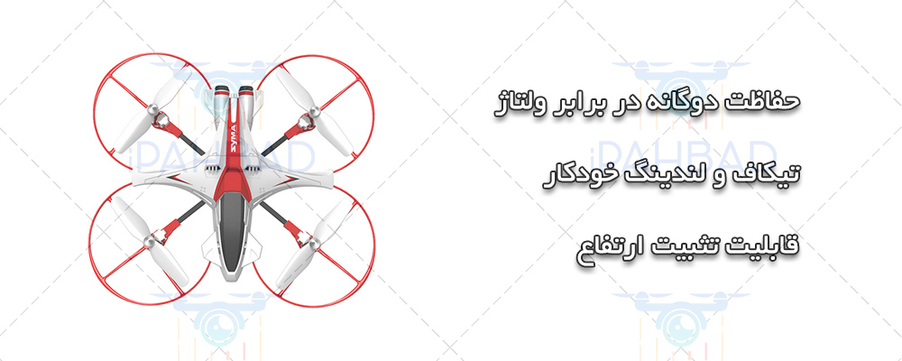 سیستم حفاظت دوگانه در کوادکوپتر SYMA X14W