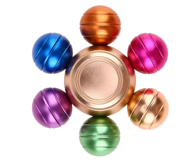 اسپینر فلزی طرح توپ های رنگین کمانی