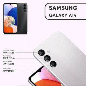 گوشی موبایل سامسونگ مدل Galaxy A14 دو سیم کارت ظرفیت 64 گیگابایت و رم 4 گیگابایت- ریجستر شده با گارانتی 18 ماهه شرکتی