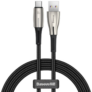 کابل تبدیل USB به USB-C باسئوس مدل Water Drop-Shaped Lamp Supercharge Cable CATSD-W66 طول 1 متر