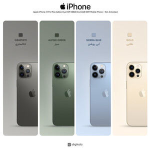 گوشی موبایل اپل مدل iPhone 13 Pro Max A2644 دو سیم‌ کارت ظرفیت 128 گیگابایت و رم 6 گیگابایت -(کارکرده با ده روز مهلت تست)