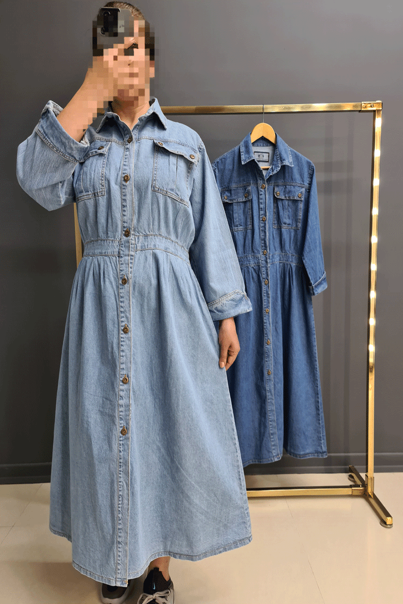 کفتان جین کمرکش