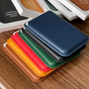 جاکارتی مگ سیف اپل مدل Leather Wallet Magsafe