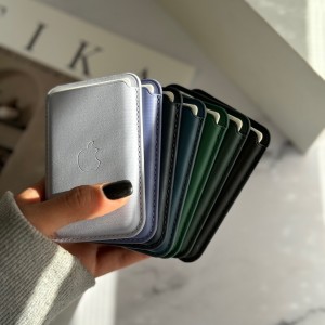 جاکارتی مگ سیف اپل مدل Leather Wallet Magsafe