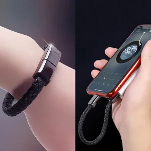 دستبند چرمی با قابلیت کابل شارژ آیفون TD-UC2110