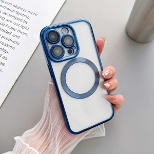 قاب شفاف محافظ لنزدار مگ سیف Q Series مناسب گوشی Iphone 14 promax