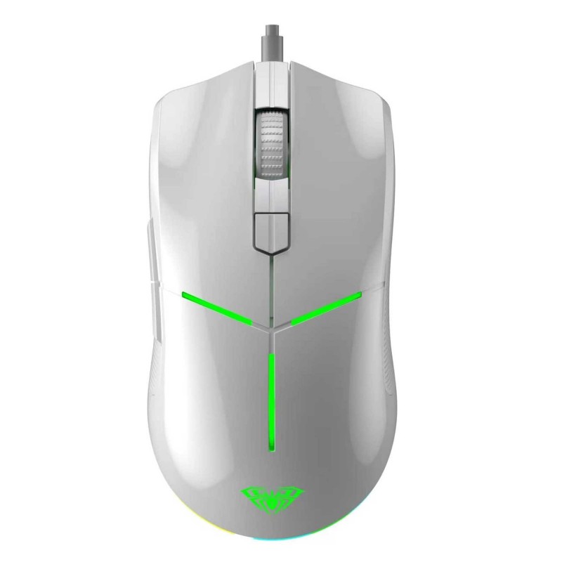 ماوس سیمدار گیمینگ AULA F820 WHITE