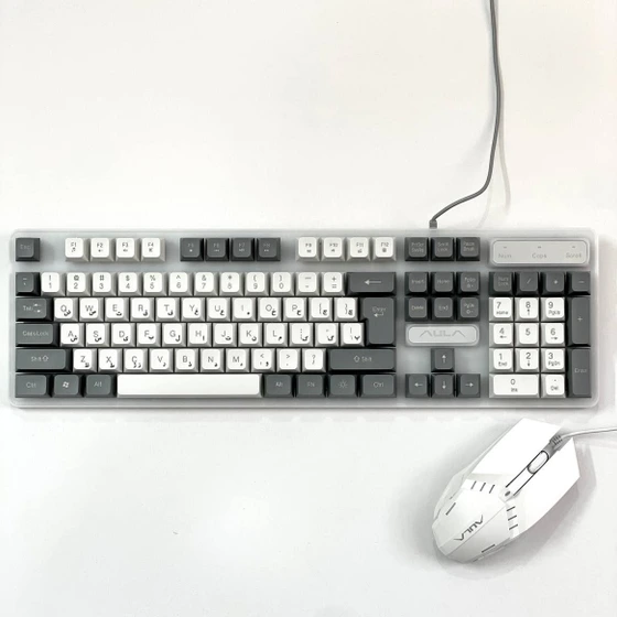 کیبورد و ماوس سیمدار گیمینگ AULA F3061