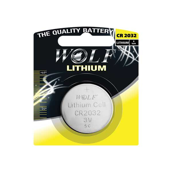 باطری سکه ای WOLF 2032 تکی