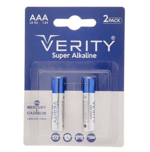 باتری نیم قلمی آلکالاین VERITY
