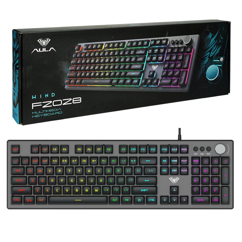 کیبورد سیمدار گیمینگ AULA F2028