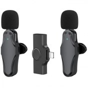 میکروفن یقه ای بی سیم DUAL K21