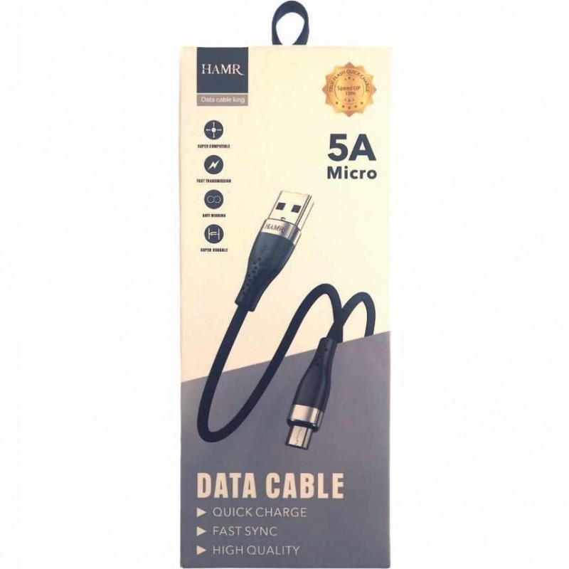 کابل شارژر تایپ سی HAMR 5A BLUE