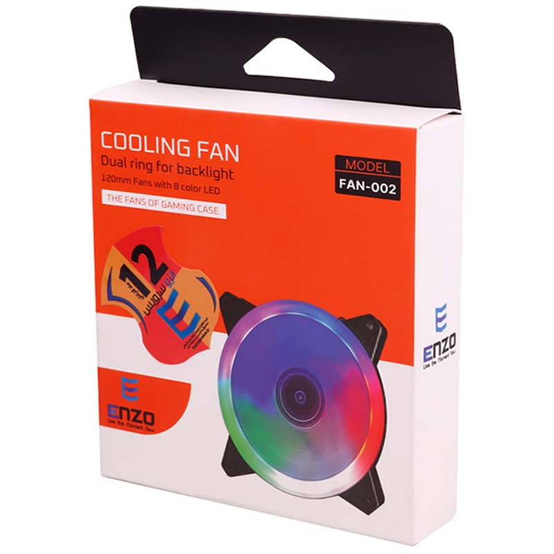 فن کیس گیمینگ ENZO FAN002 12*12