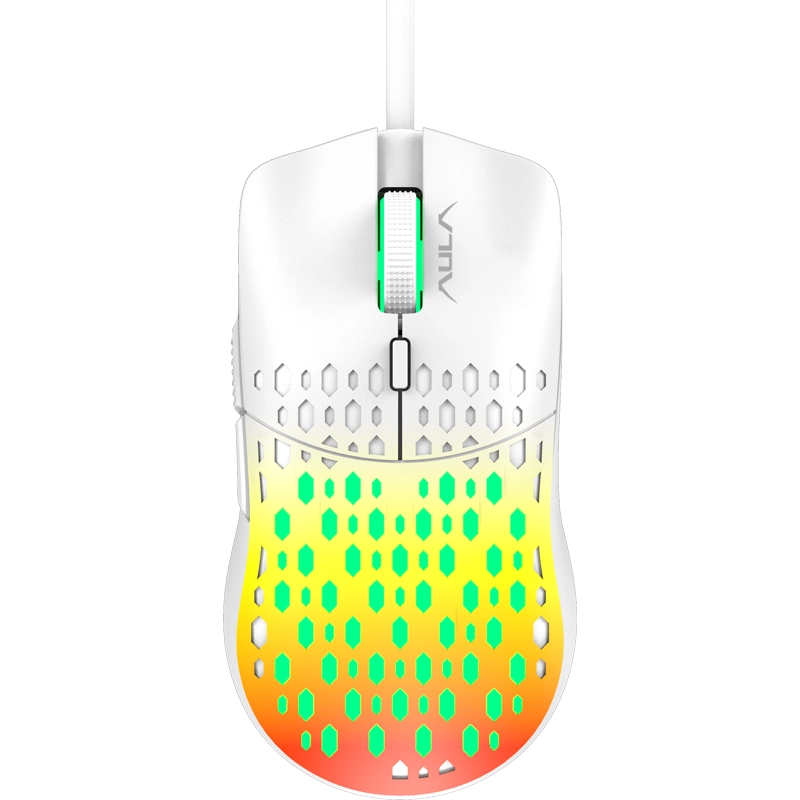 ماوس سیمدار گیمینگ AULA S11 PRO YELLOW
