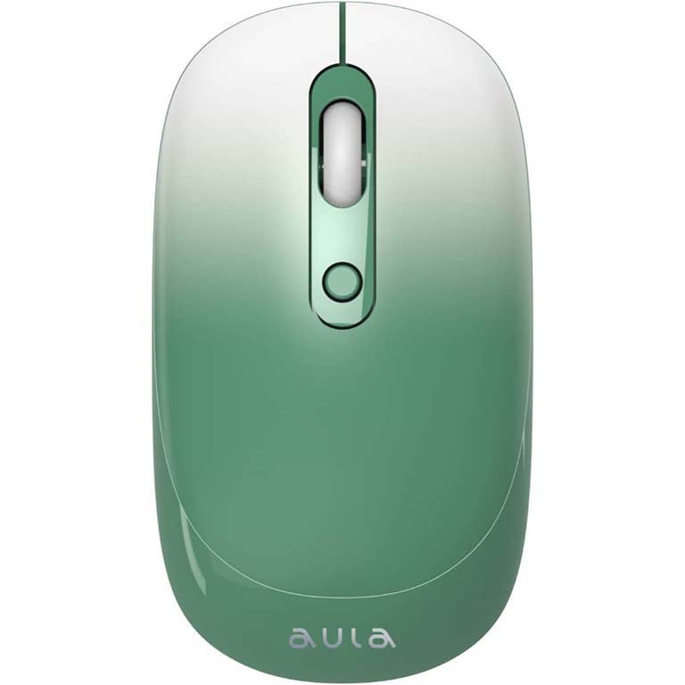 ماوس بی سیم بلوتوث شارژی AULA AM207 GREEN