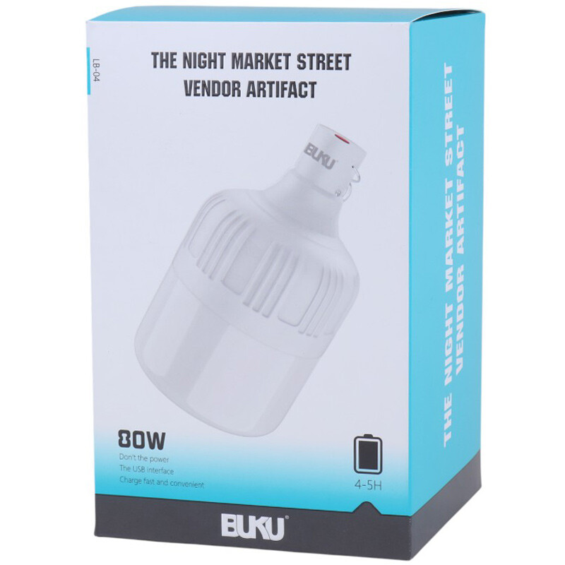 لامپ شارژی BUKU 80W PLUS