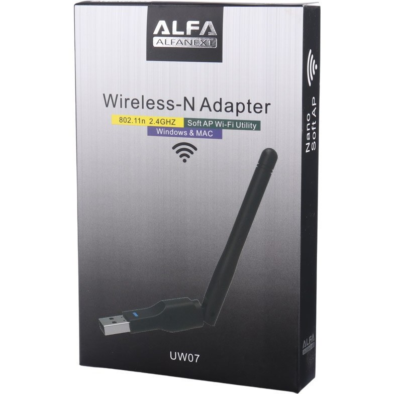 کارت شبکه بی سیم آنتن دار ALFA UW07