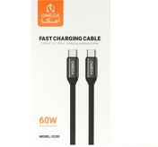 کابل شارژر تایپ سی به تایپ سی OMEGA CC20
