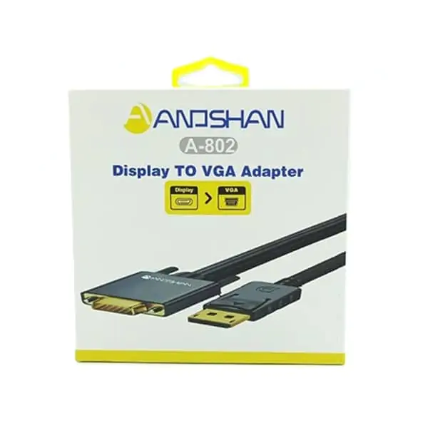 کابل ANOSHAN 802 1.8M DISPLAY TO VGA