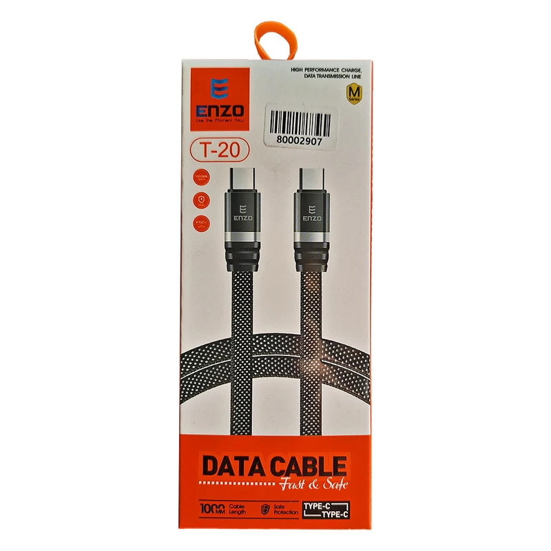 کابل شارژر تایپ سی به تایپ سی ENZO T20
