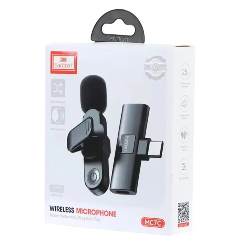 میکروفن یقه ای آیفون بی سیم EARLDOM MC7L