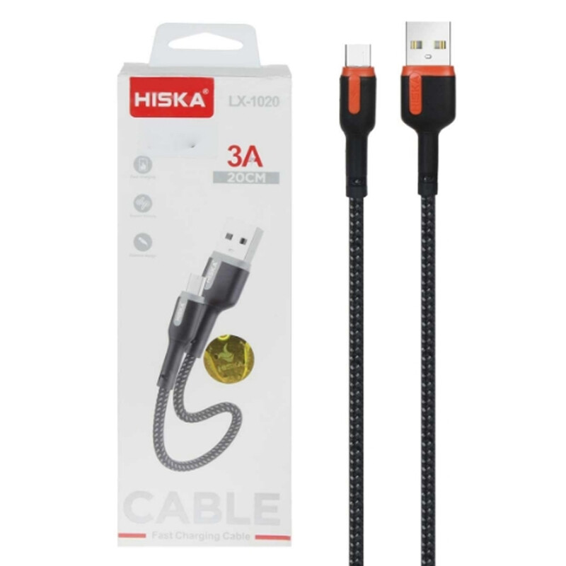 کابل شارژر پاوربانکی تایپ سی HISKA 1020