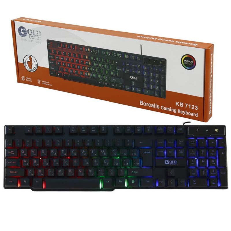 کیبورد سیمدار گیمینگ OSCAR KB7123