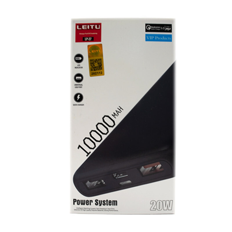 پاوربانک LEITU LP27 20000 PD 20W