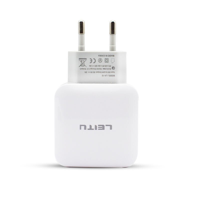 شارژر دیواری LEITU LH24 + کابل تایپ سی