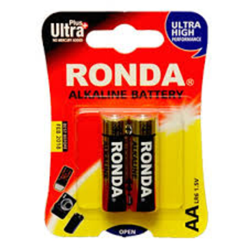 Ronda Alkaline کارتی نیم قلمی AAA دو عددی