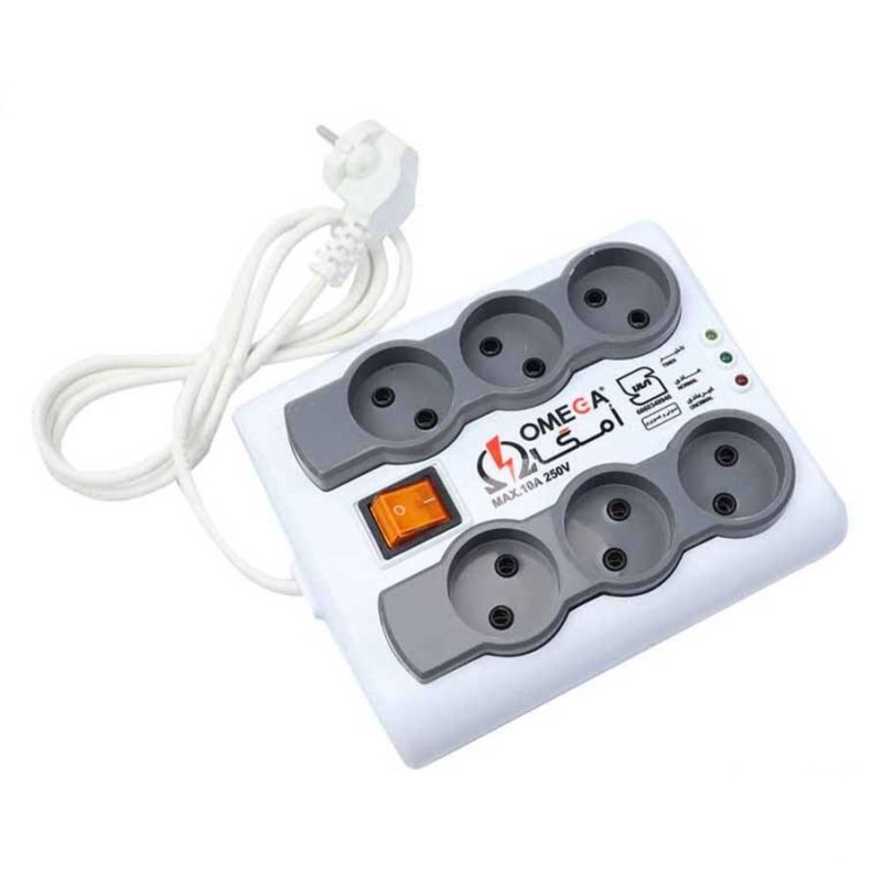محافظ برق 6 خانه OMEGA 1.5M